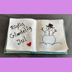 Bog - Nr. 8 - med s�d tekst - Rigtig gl�delig jul.