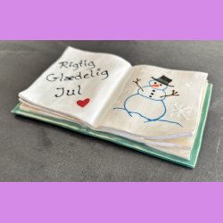 Bog - Nr. 8 - med s�d tekst - Rigtig gl�delig jul.
