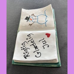 Bog - Nr. 8 - med s�d tekst - Rigtig gl�delig jul.