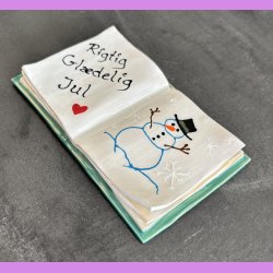 Bog - Nr. 8 - med s�d tekst - Rigtig gl�delig jul.