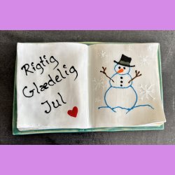 Bog - Nr. 8 - med s�d tekst - Rigtig gl�delig jul.