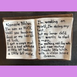 Namaste Bitches bog i brun nr.2