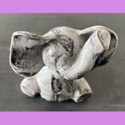 Elefant siddende - Lysegr 