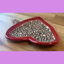 Faster fade - Rd kant - Brun leopard