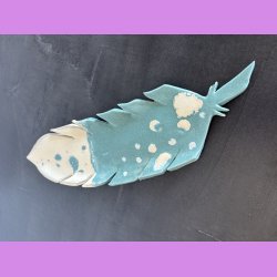 Fjerfad - Creme - Grn