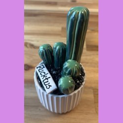 Fucktus 2-farvet - hvid potte