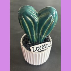 Lovetus 2 farvet - hvid potter