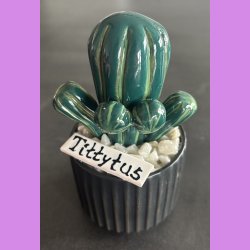 Tittytus 2 farvet- sort potte