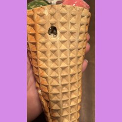 Vaffelis med fldeskum - choko saus og jordbr