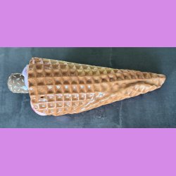 Vaffelis med fl�debolle m/kokos - Softice med jordb�r og bl�b�r.