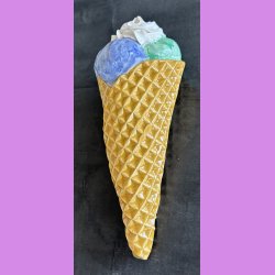 Vaffelis med kugler og soft ice  - 