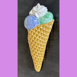 Vaffelis med kugler og soft ice  - 