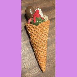 Vaffelis med fldeskum - fldebolle - syltetj