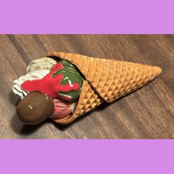 Vaffelis med fldeskum - fldebolle - syltetj