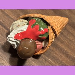 Vaffelis med fldeskum - fldebolle - syltetj