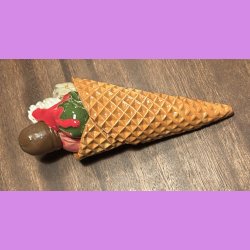 Vaffelis med fldeskum - fldebolle - syltetj