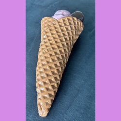 Vaffelis med fl�debolle - chokolade - jordb�r og citron is.