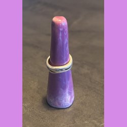 Ring holder Boblende lilla