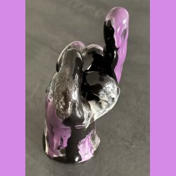 Fuckfinger figur Nr. 1 - Sort - lilla - hvid 