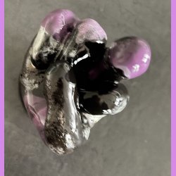 Fuckfinger figur Nr. 1 - Sort - lilla - hvid 