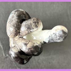 Fuckfinger figur Nr. 7 - Gr� - sort og hvid.