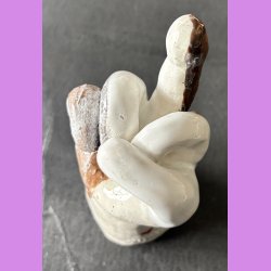 Fuckfinger figur Nr. 11 - hvid - brun- creme