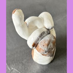Fuckfinger figur Nr. 11 - hvid - brun- creme