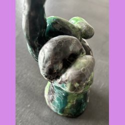 Fuckfinger figur Nr. 9 - Sort - gr�n- hvid 