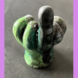Fuckfinger figur Nr. 9 - Sort - gr�n- hvid 