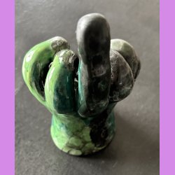 Fuckfinger figur Nr. 9 - Sort - gr�n- hvid 