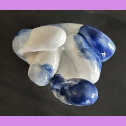 Fuckfinger figur Nr. 2 - Hvid - bl� - lysebl�