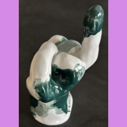 Fuckfinger figur Nr. 3 - Hvid - gr�n - lysegr�n