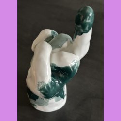 Fuckfinger figur Nr. 3 - Hvid - gr�n - lysegr�n