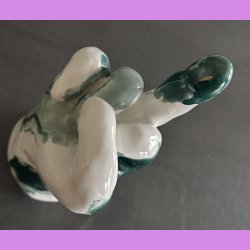 Fuckfinger figur Nr. 3 - Hvid - gr�n - lysegr�n