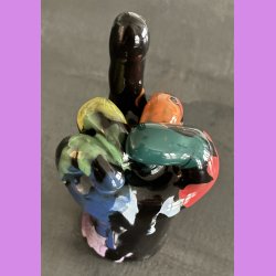 Fuckfinger figur Nr. 4 - Sort med regnbuefarver