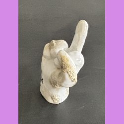 Fuckfinger figur Nr. 6 - Hvid - creme og krater glasur