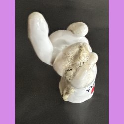 Fuckfinger figur Nr. 6 - Hvid - creme og krater glasur