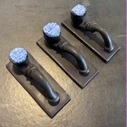 Lakridspibe - mat sort - bl top - mat sort bund - uden ophng