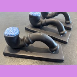 Lakridspibe - mat sort - bl top - mat sort bund - uden ophng