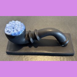 Lakridspibe - mat sort - bl top - mat sort bund - uden ophng