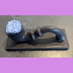 Lakridspibe - mat sort - bl top - mat sort bund - uden ophng