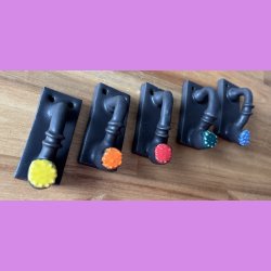 Sm piber til ophng - gul