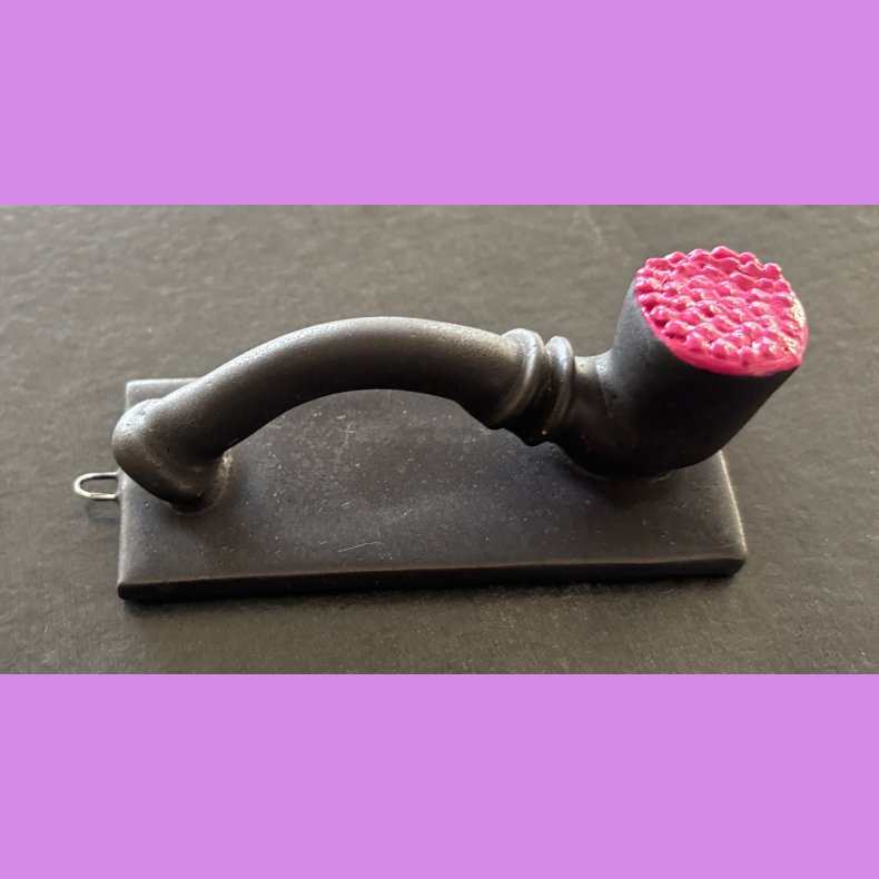 Lakridspibe - mat sort - Pink top - et oph�ng.