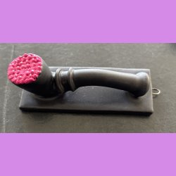 Lakridspibe - mat sort - Pink top - et oph�ng.