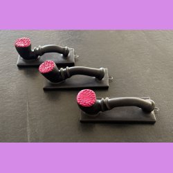 Lakridspibe - mat sort - Pink top - et oph�ng.