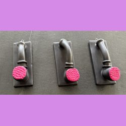Lakridspibe - mat sort - Pink top - et oph�ng.