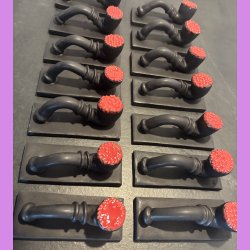  Lakridspibe - mat sort - rd (lys) top - mat sort bund