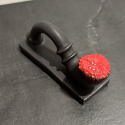 Lakridspibe - mat sort - rd top - uden ophng