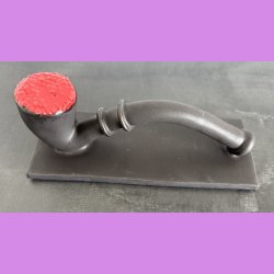 Stor lakrids pibe med rd top