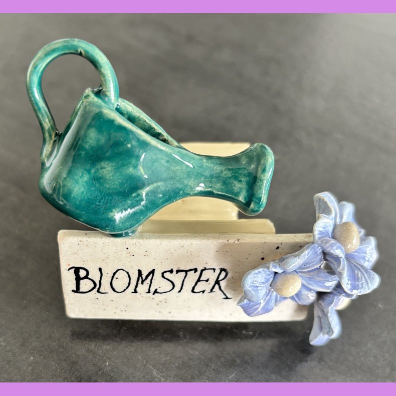 Visitkortholder - Blomster